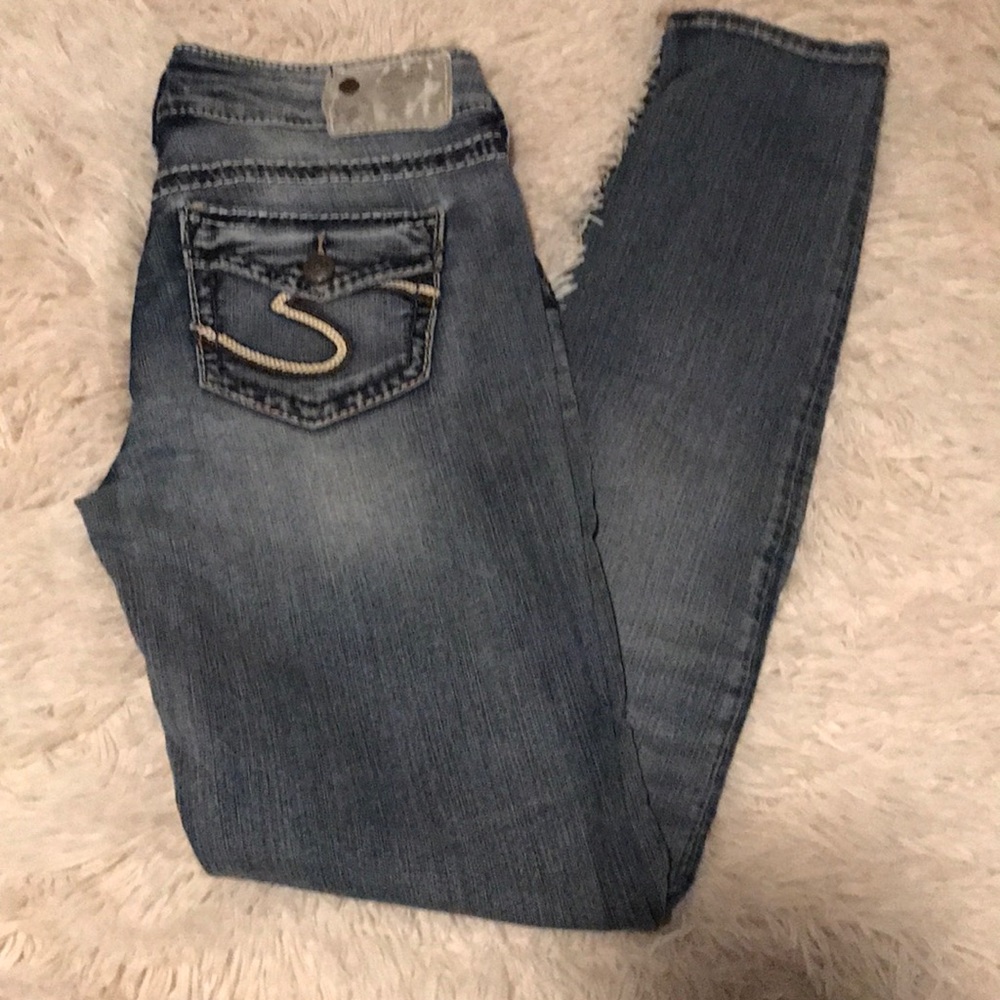 Silver Suki Flap Skinny Jeans